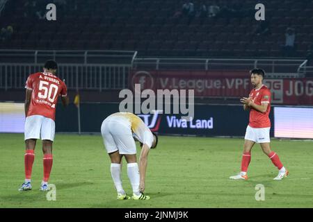 Hochiminh, Vietnam. 12th août 2022. Ex-USMNT joueur Lee Nguyen en action pour Hochiminh City vs Binh Dinh FC. DAT Do/Alay Live News Banque D'Images