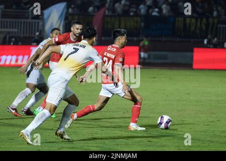 Hochiminh, Vietnam. 12th août 2022. Ex-USMNT joueur Lee Nguyen en action pour Hochiminh City vs Binh Dinh FC. DAT Do/Alay Live News Banque D'Images
