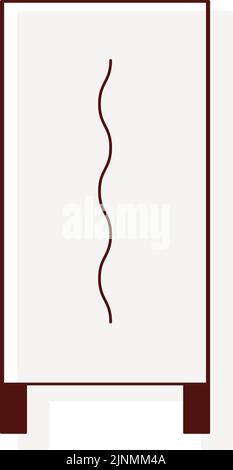 Icône funéraire en ligne fine, étiquette commémorative Illustration de Vecteur