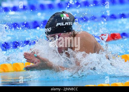 Rome, Italie. 12th août 2022. Benedetta Pilato lors des championnats européens de natation Rome 2022. Rome 12 août 2022 Photographer01 crédit: Agence de photo indépendante/Alamy Live News Banque D'Images