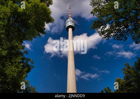 Tour de télévision de Stuttgart, Waldau, Stuttgart, Bade-Wurtemberg, Allemagne Banque D'Images