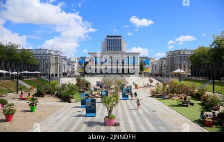 Place de la liberté avec Mairie, Brest, département de Finistère Penn-ar-Bed, région Bretagne Breizh, France Banque D'Images