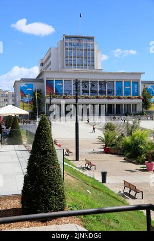 Place de la liberté avec Mairie, Brest, département de Finistère Penn-ar-Bed, région Bretagne Breizh, France Banque D'Images