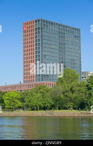 Forum principal, siège d'IG Metall, Wilhelm-Leuschner-Strasse, Francfort-sur-le-main, Hesse, Allemagne Banque D'Images