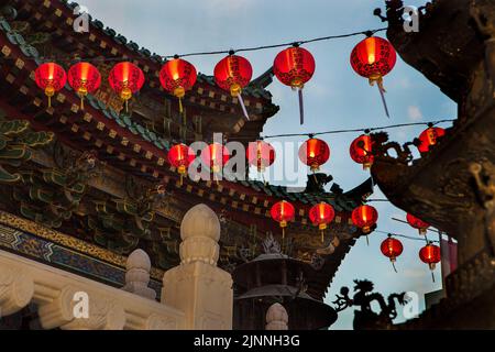 Temple chinois ma Zhu Miao à Yokohama, Japon Banque D'Images