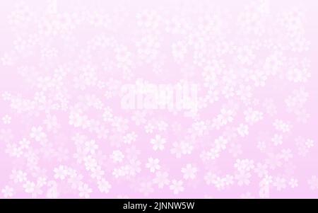 Fonds de printemps, pétales de fleur de cerisier Illustration de Vecteur