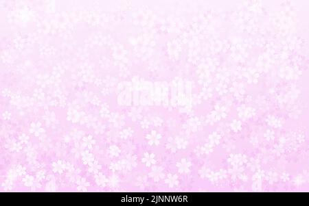 Fonds de printemps, pétales de fleur de cerisier Illustration de Vecteur