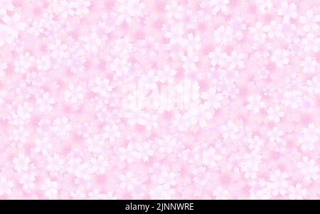 Fonds de printemps, pétales de fleur de cerisier Illustration de Vecteur