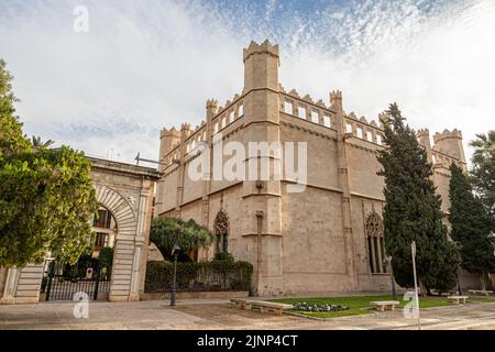 Palma de Majorque, Espagne. La sa Llotja dels Mercaders ou Lonja de los Mercaderes (marché marchand), un bâtiment gothique par Guillem Sagrara dans le 15th Banque D'Images