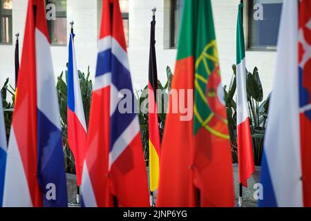 Berlin, Allemagne. 15th mai 2022. Impressions de la réunion informelle des ministres des Affaires étrangères de l'OTAN à Berlin, 15 mai 2022. Credit: dpa/Alay Live News Banque D'Images