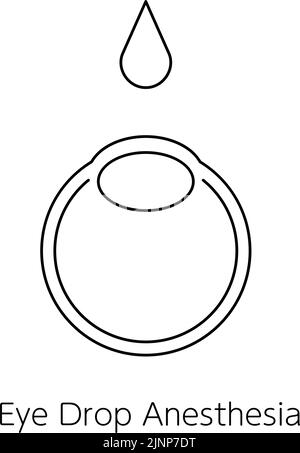 Illustration médicale de la LASIK et de la chirurgie réfractive Illustration de Vecteur