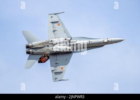 Spanish Air Force - McDonnell Douglas EF-18M Hornet aéroporté au Royal International Air Tattoo 2022 Banque D'Images