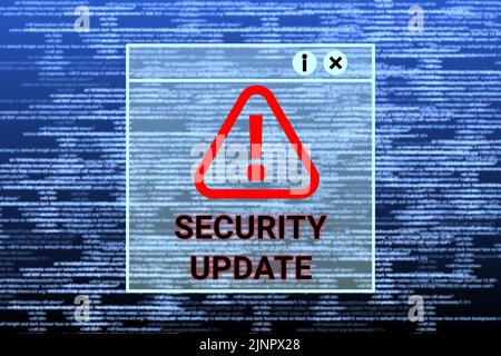 cyber-criminalité, piratage en ligne, avertissement et fraude avec code numérique flou et mot de cyber-criminalité. Banque D'Images