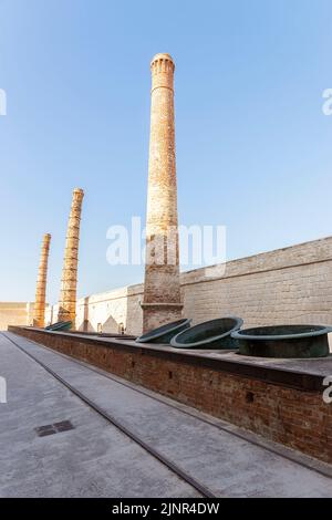 Vues panoramiques de la Stabilimento Fiorio (ancienne usine de thonidés), dans l'île de Favignana, province de Trapani, Italie. Banque D'Images