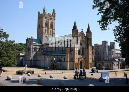 l'abbaye de buckfast est également un monastère bénédictin en activité, buckfastleigh, devon, royaume-uni août 2022 Banque D'Images