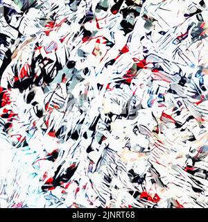 La peinture abstraite. Coups de pinceau. Le rendu 3D Banque D'Images