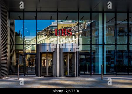 UBS London 5 Broadgate dans la ville de Londres - les bureaux UBS, conçus par LES architectes DE MARQUE Ken Shuttleworth, ont ouvert leurs portes en 2016 Banque D'Images