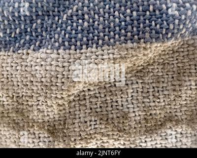 Prise de vue macro d'un chiffon sale Banque D'Images