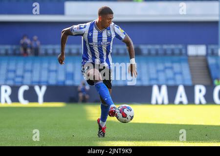 Sheffield, Royaume-Uni. 13th août 2022. Liam Palmer #2 de Sheffield mercredi contrôle le ballon à Sheffield, Royaume-Uni le 8/13/2022. (Photo de Gareth Evans/News Images/Sipa USA) Credit: SIPA USA/Alay Live News Banque D'Images