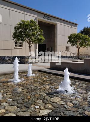 Fontaine sur le campus de Claremont McKenna College Banque D'Images