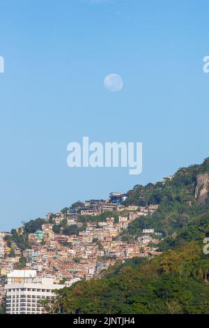 Vidigal favela à Rio de Janeiro, Brésil. Banque D'Images