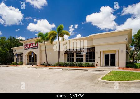 Miramar, FL, Etats-Unis - 30 juillet 2022: Espace à louer au centre Miramar FL Etats-Unis Banque D'Images