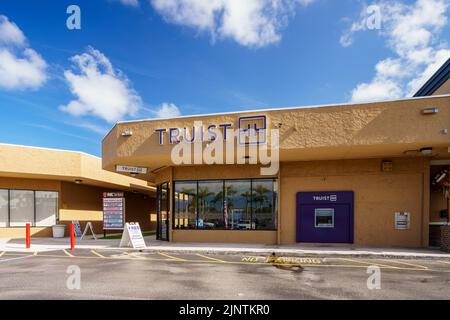 Plage de Hallandale, Floride, États-Unis - 31 juillet 2022: Banque Truist Plage de Hallandale FL Banque D'Images