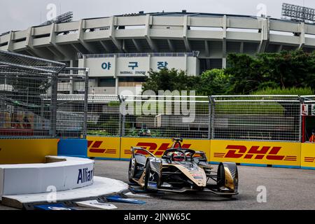 25 Vergne Jean-Eric (fra), DS Techeetah, DS E-tense FE21, action lors de l'ePrix de Séoul 2022, 10th rencontre du Championnat du monde de Formule E de la FIA ABB 2021-22, sur le circuit de rue de Séoul de 12 août à 14, à Séoul, Corée du Sud - photo Julien Delfosse / DPPI Banque D'Images