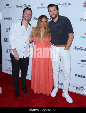 Hollywood, États-Unis. 13th août 2022. Jason Butler Harner, Tracie Toms, Dylan Boom arrive au festival annuel du film HollyShorts 18th et au tapis rouge qui se tiennent aux théâtres chinois TCL 6 à Hollywood, CA le samedi, 13 août 2022 . (Photo de Juan Pablo Rico/Sipa USA) crédit: SIPA USA/Alay Live News Banque D'Images