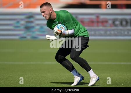 VOLENDAM - gardien de but du NEC Nijmegen Jasper Cillessen pendant le match néerlandais Eredivisie entre le FC Volendam et le NEC au stade de Kras sur 14 août 2022 à Volendam, pays-Bas. ANP GERRIT VAN COLOGNE Banque D'Images