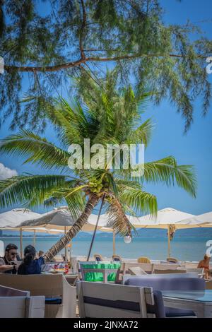 Restaurant italien Bacco Beach Banque D'Images