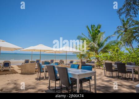 Restaurant italien Bacco Beach Banque D'Images