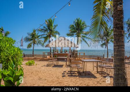 Restaurant italien Bacco Beach Banque D'Images