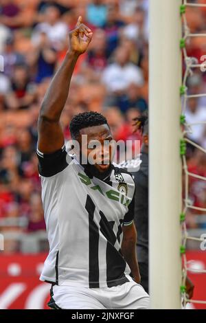 Milan, Italie. 13th août 2022. Isaac succès de Udinese vu dans la série Un match entre AC Milan et Udinese à San Siro à Milan. (Crédit photo : Gonzales photo/Alamy Live News Banque D'Images