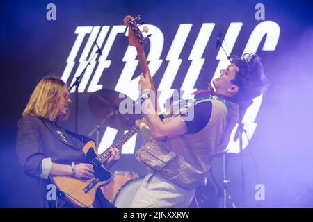 Newquay, Cornwall, Royaume-Uni. 14th août 2022. The Rills, spectacle au Boardmasters Festival 2022. Crédit : Sam Hardwick/Alamy. Banque D'Images