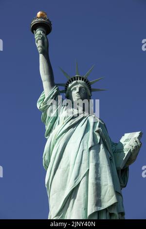 Statue de la liberté sur Liberty Island, New York, New York, États-Unis d'Amérique Banque D'Images