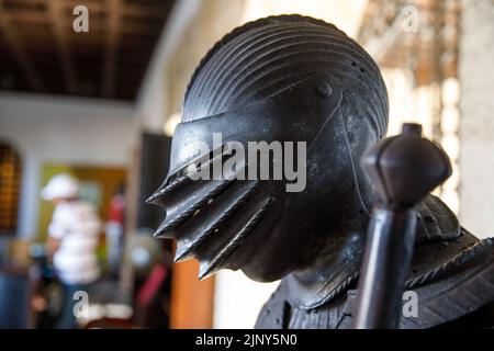 Armure de chevalier d'âge moyen - 15th siècle SAINT-DOMINGUE, RÉPUBLIQUE DOMINICAINE Banque D'Images