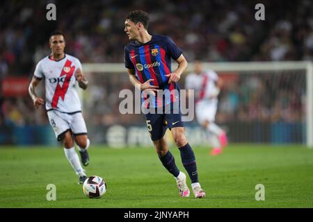 Andreas Christensen FC Barcelone lors du match de la Liga entre le FC Barcelone et Rayo Vallecano, a joué au stade Camp Nou sur 13 août 2022 à Barcelone, en Espagne. (Photo de Sergio Ruiz / PRESSINPHOTO) Banque D'Images