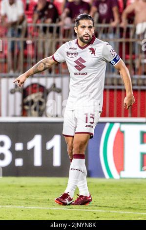 Monza, Italie. 13th août 2022. Championnat italien de football Seriea 2022-23. Monza VS Torino 1-2. Ricardo Rodriguez, Milan. - Photo par Cristiano BARNI/ATP images (BARNI Cristiano/ATP/SPP) Credit: SPP Sport Press photo. /Alamy Live News Banque D'Images