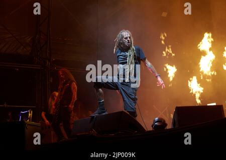 Catton Park, Royaume-Uni, 14 août 2022, Lamb of God se produit sur la scène principale au Bloodstock Open Air Festival. Crédit : nouvelles en direct de will Tudor/Alamy Banque D'Images