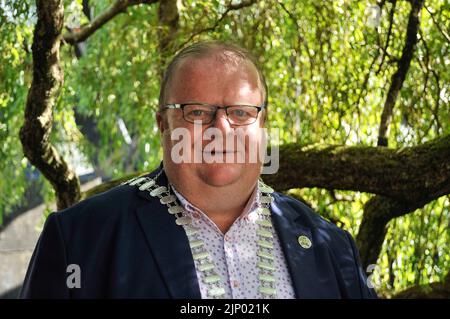Photo ci-dessous: La conseillère autochtone de Bantry Danny Collins, qui a été élue majeure du comté de Cork en juin de cette année. Banque D'Images