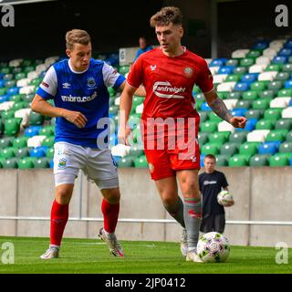 Linfield vs Portatown, Windsor Park Belfast, dimanche 14th août 2022 Banque D'Images