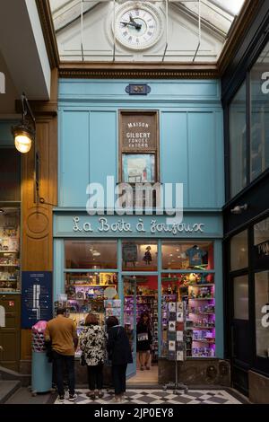 Boutique de jouets la Boite à Joujoux dans le passage Jouffroy, Paris, France Banque D'Images