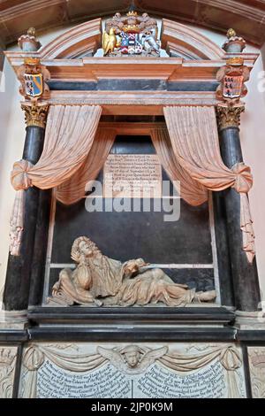 Thomas Earle Rivers Memorial à l'église St Michael & All Angels, Market place, Macclesfield, Cheshire, Angleterre, ROYAUME-UNI, SK10 1DY Banque D'Images