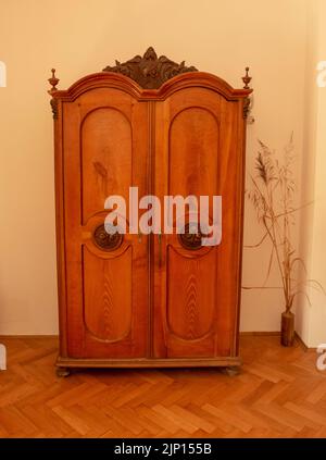 Donji Kraljevec, Croatie - 14 août 2022 : la maison où est né Rudolf Steiner. Lieu de naissance. Banque D'Images