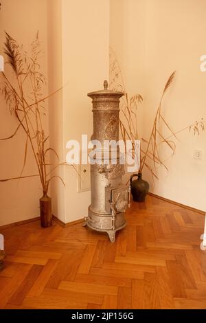 Donji Kraljevec, Croatie - 14 août 2022 : la maison où est né Rudolf Steiner. Lieu de naissance. Banque D'Images