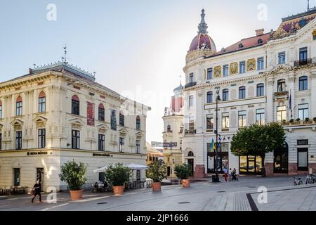 Pecs, Hongrie - 06 octobre 2018: Ville dans le comté de Baranya. La salle de comté. Banque D'Images