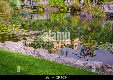 Les jardins de Merano du château de Trauttmansdorff - Un des jardins botaniques de l'espèce situé à Merano, dans le Tyrol du Sud, dans le nord de l'Italie - Merano dans le Tyrol du Sud Banque D'Images