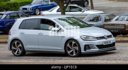 2018 Golf Volkswagen argent Banque D'Images