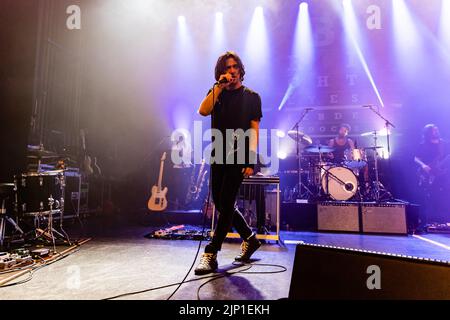 Copenhague, Danemark. 14th août 2022. Le groupe de rock indépendant américain Bright Eyes donne un concert à VEGA à Copenhague. Ici, le chanteur et musicien Conor Oberst est vu en direct sur scène. (Crédit photo : Gonzales photo/Alamy Live News Banque D'Images
